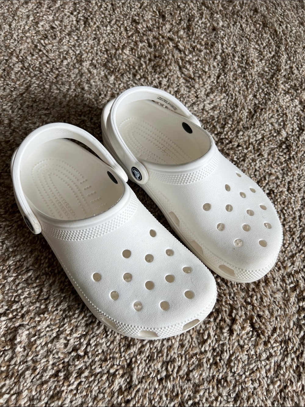 CROCS Women’s White Slip-On Clog Shoes